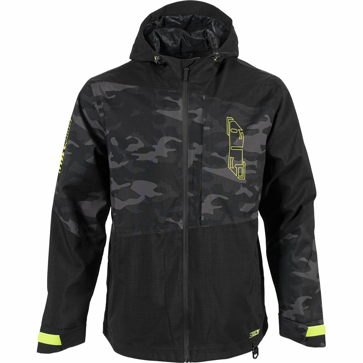 New 509 Forge Snowmobile Jacket, Black Camo Edition, Waterproof,