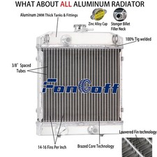 2-Core Aluminum Radiator For Artic Cat Prowler 550 700 TRV 550 450 700 #0413205