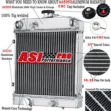 ASI 2 Row Aluminum Radiator For Artic Cat Prowler 700 550 TRV 700 550 450