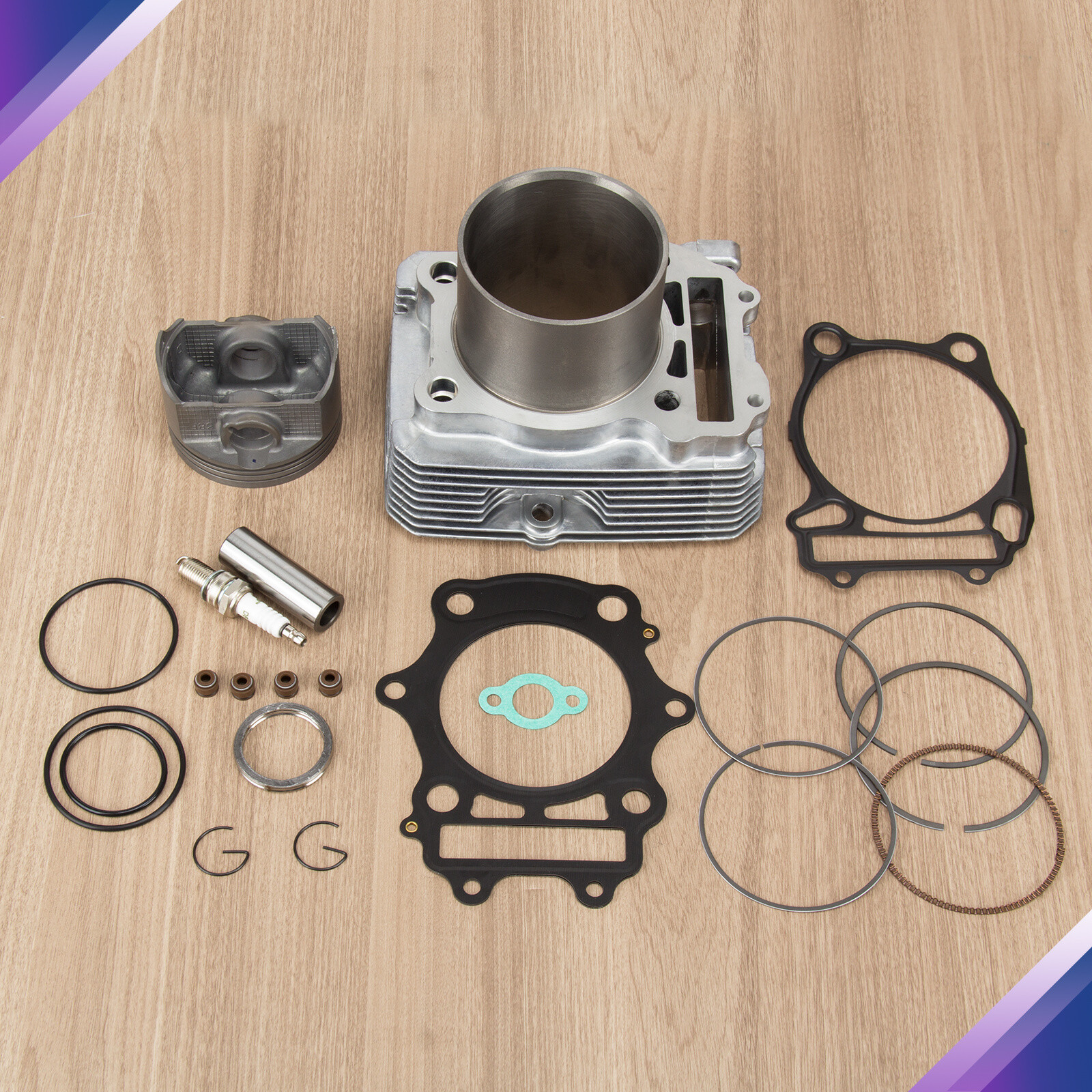For 04-08 Artic Cat NEW Manual Automatic Cylinder Jug Piston Top End Rebuild Kit