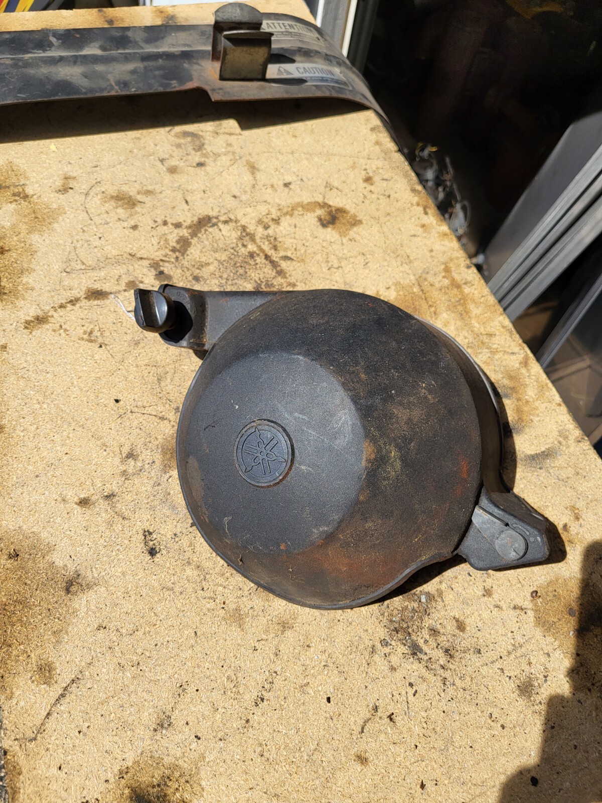 Vintage Yamaha Snowmobile Clutch Cover Guard