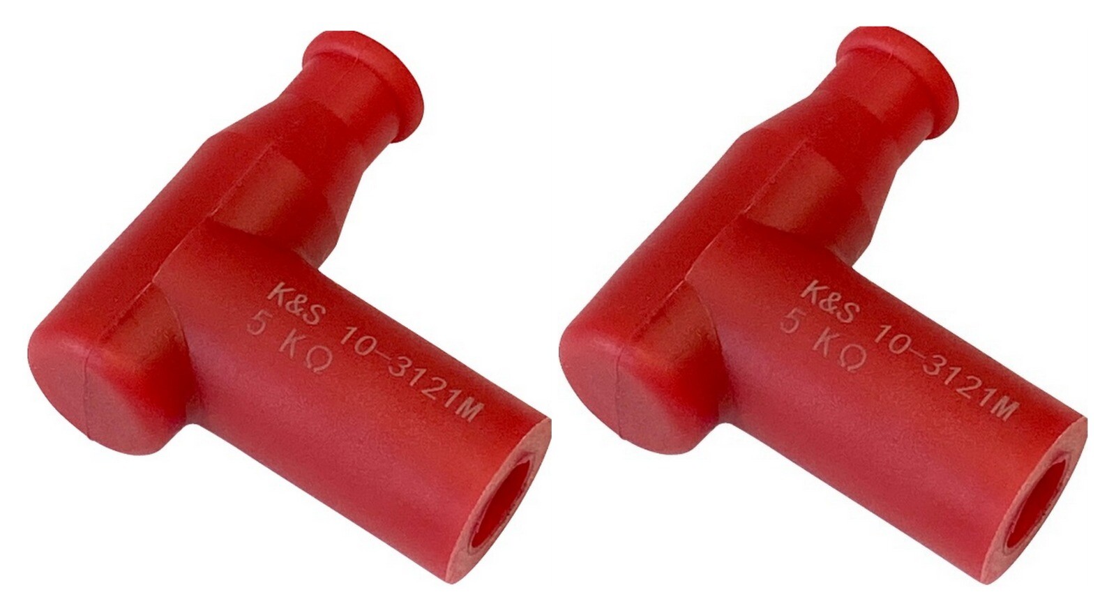 (2) New K&S Red Spark Plug Caps For Polaris/Ski-doo/Arctic Cat/Yamaha Snowmobile
