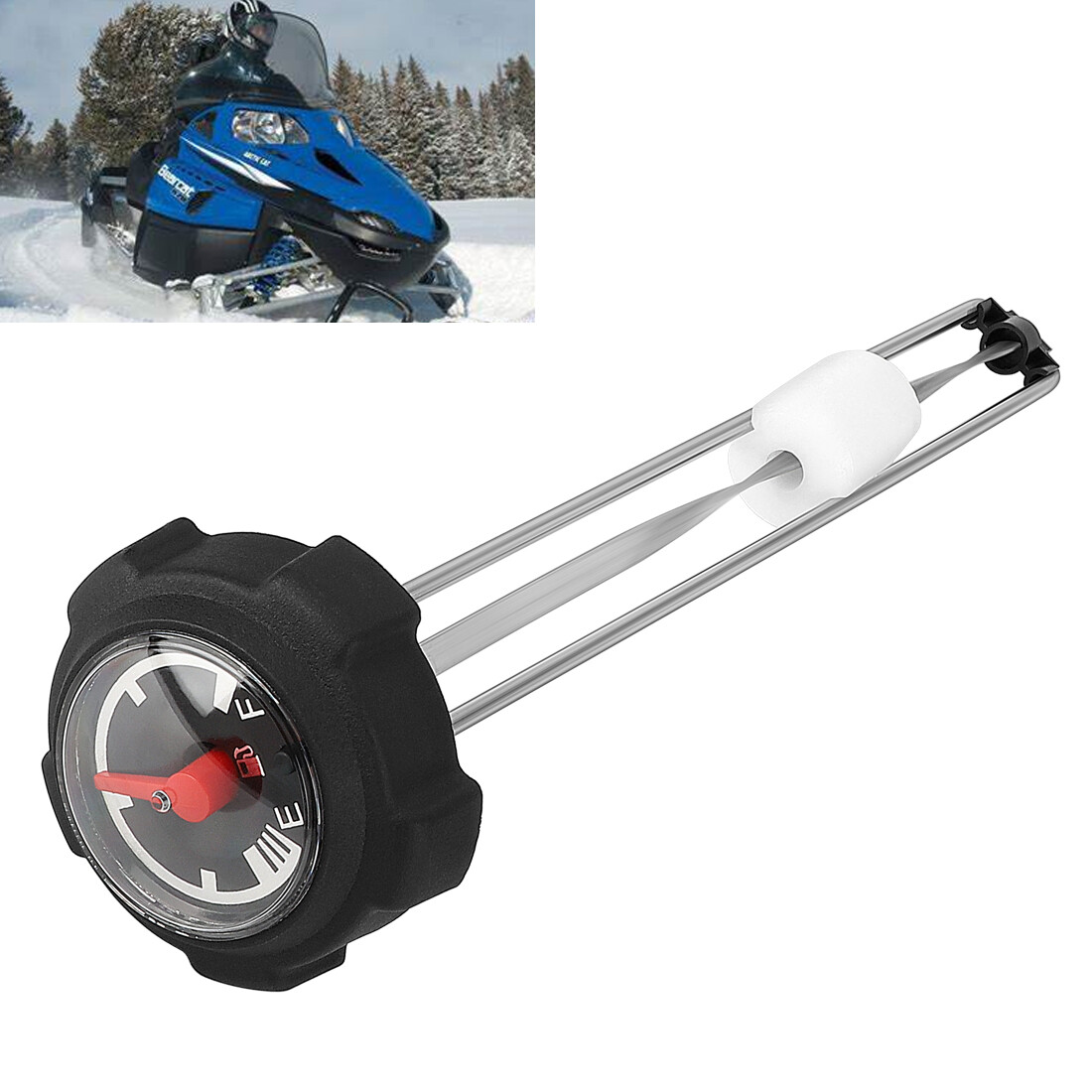 Fuel Gauge Gas Cap 0670-658 for Arctic Cat Snowmobile Panther Jag Powder Special