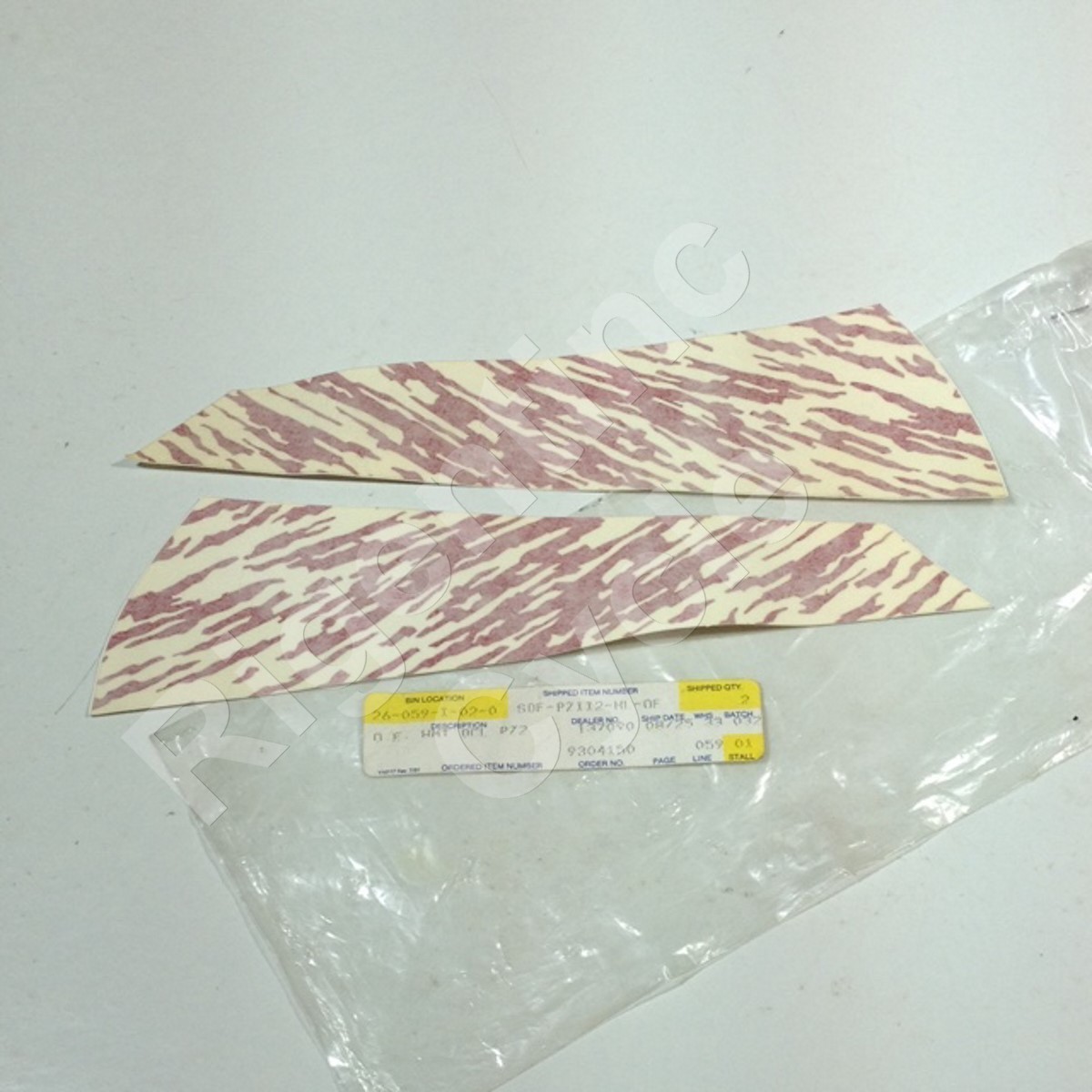 NEW NOS YAMAHA SNOWMOBILE HELMET DECALS SDE-PZII2-HL-OE