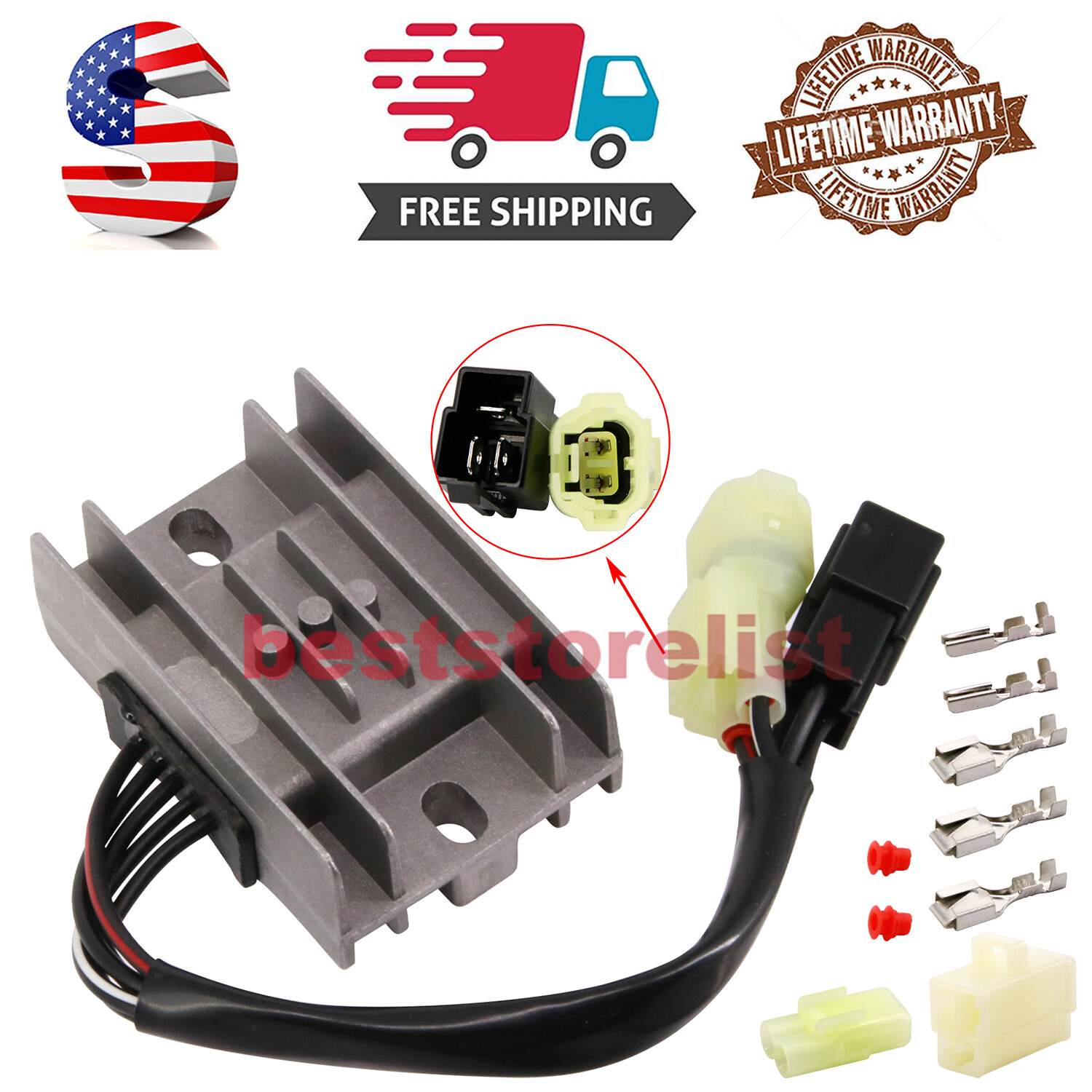 Voltage Regulator Rectifier Assembly 3530-034  For Artic Cat 250 300 2001-05 ATV