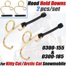 For Arctic Cat / Kitty Cat Snowmobile Hood Hold Downs Kit 0300-155 0300-185 2PCS