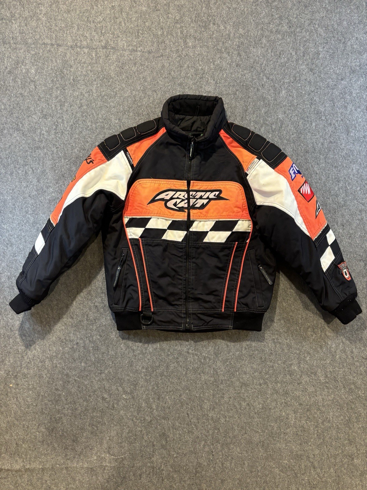 Youth Artic Cat Snowmobile Jacket Coat Orange Youth C10