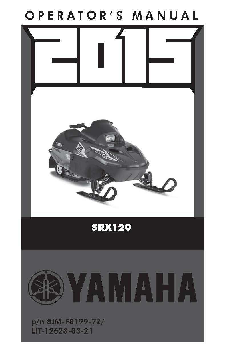 Yamaha Snowmobile Owners Manual Book 2015 SRX120