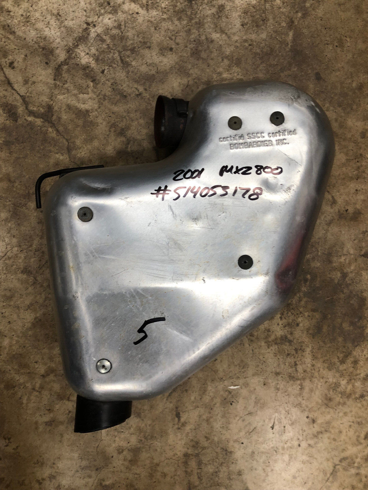 2001 Ski-Doo MXZ 800 Renegade Summit OEM Exhaust Silencer Muffler Pipe 01