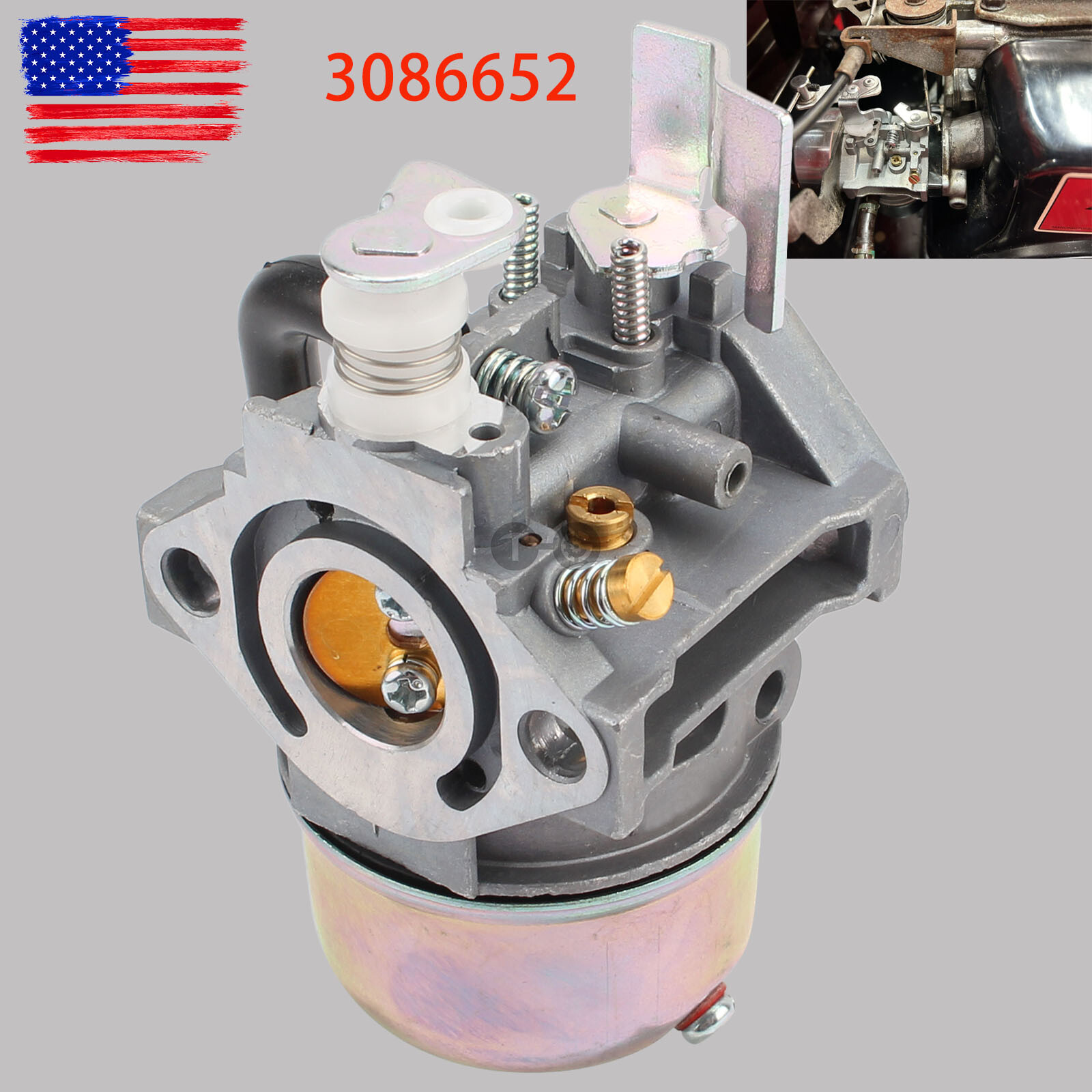 for POLARIS 120 SNOWMOBILE CARB CARBURETOR PART NUMBER 3086652 AFTERMARKET