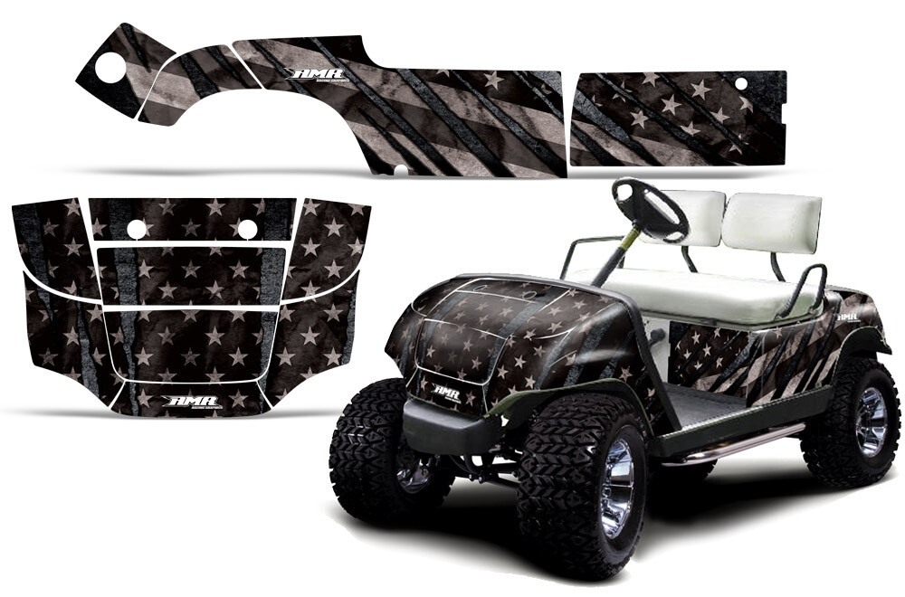 Cart Graphics Kit Decal Sticker For Yamaha Golf Cart 1995-2006 Subdued V2