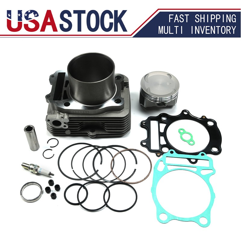 For 04-08 Artic cat 400 Manual Automatic Cylinder Jug Piston Top End Rebuild Kit