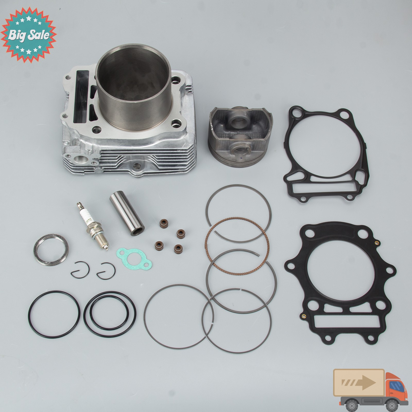 For Artic Cat 400 04-08 Manual Automatic Cylinder Jug Piston Top End Rebuild Kit