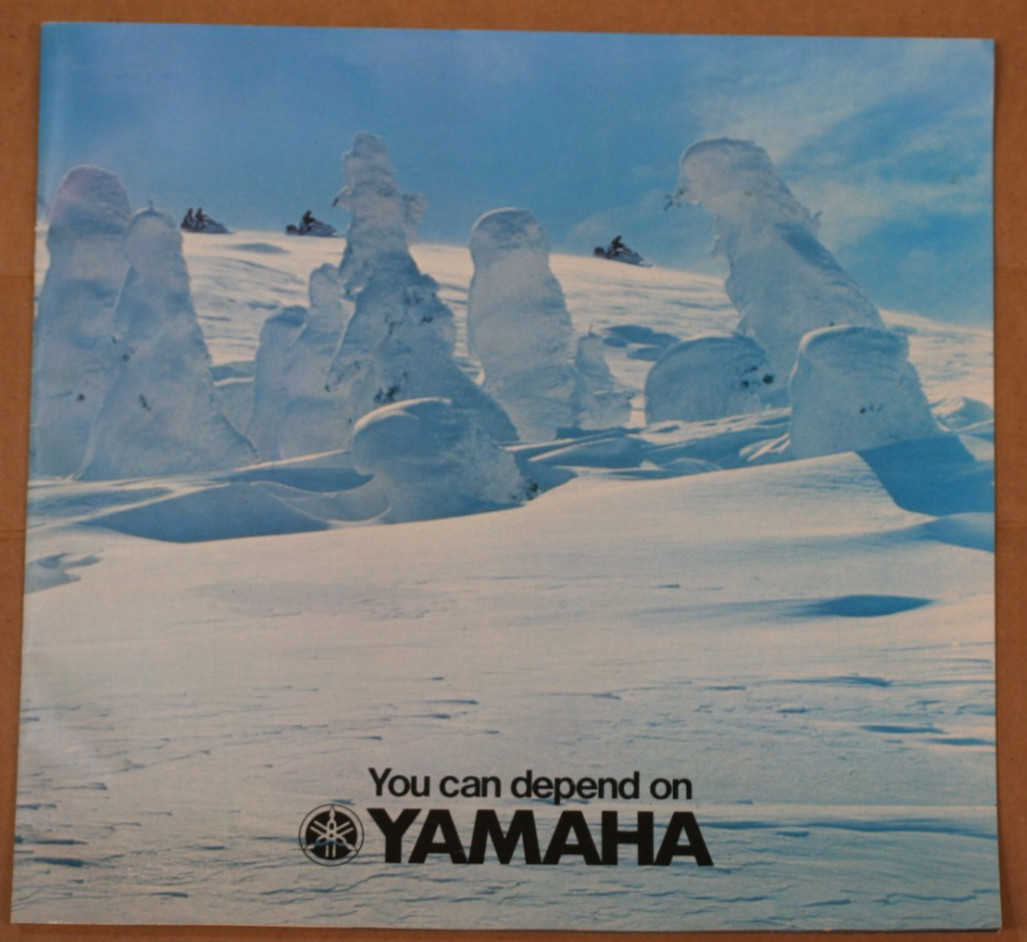 Vintage Yamaha Snowmobile Sales Brochure 1975 Full Color Original