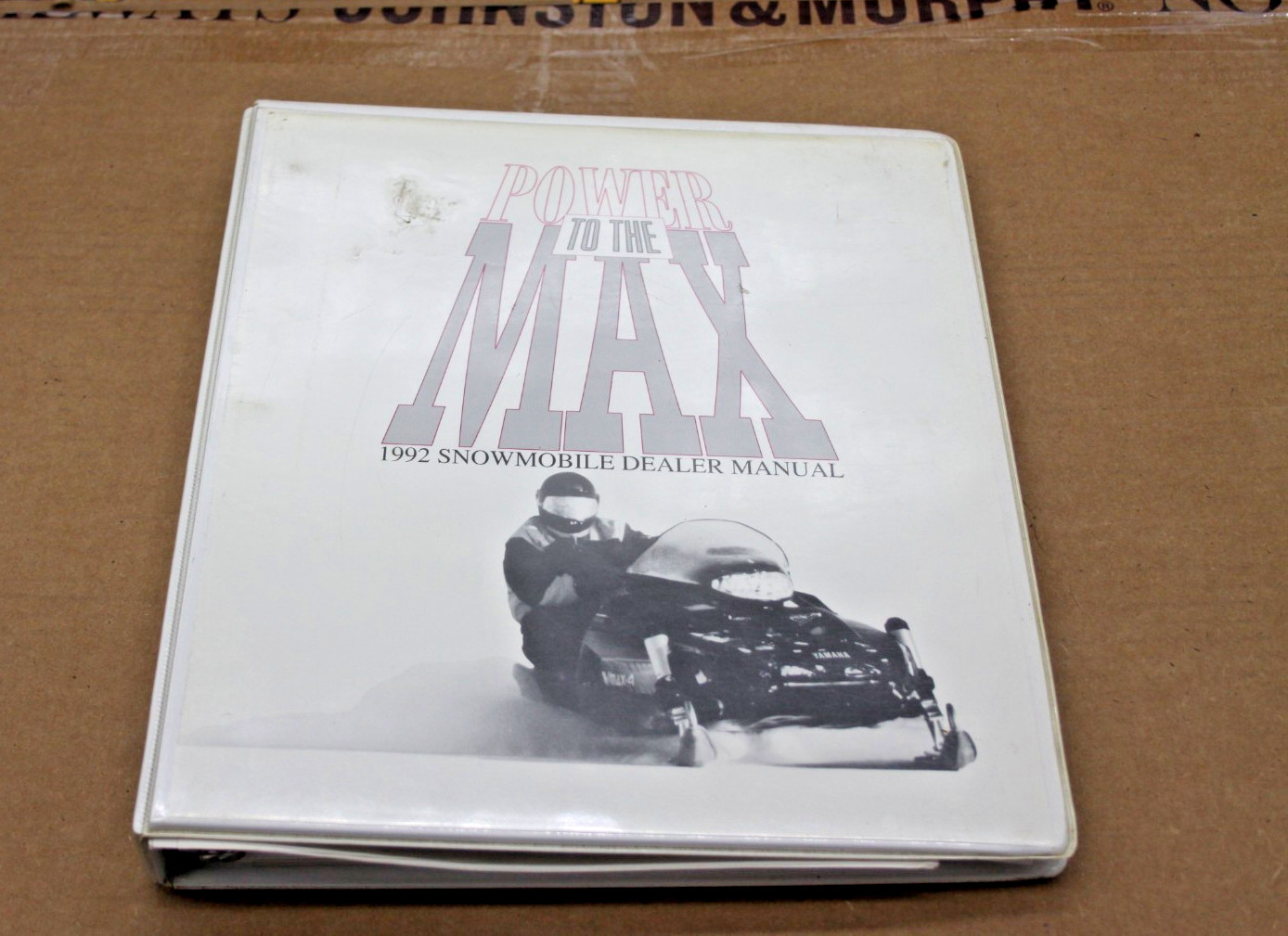 Rare 1992 Yamaha Snowmobile Dealer Manual From Dealer Sales Meeting VMAX 4