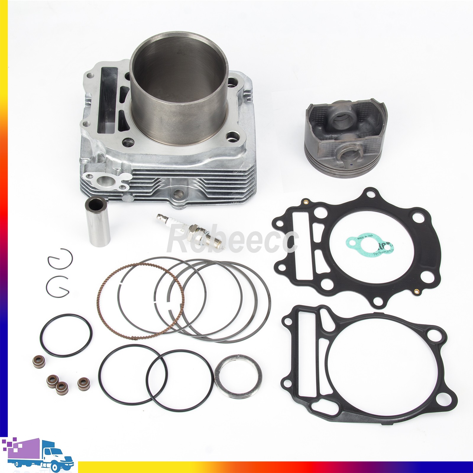 For Artic Cat 400 04-08 Manual Automatic Cylinder Jug Piston Top End Rebuild Kit