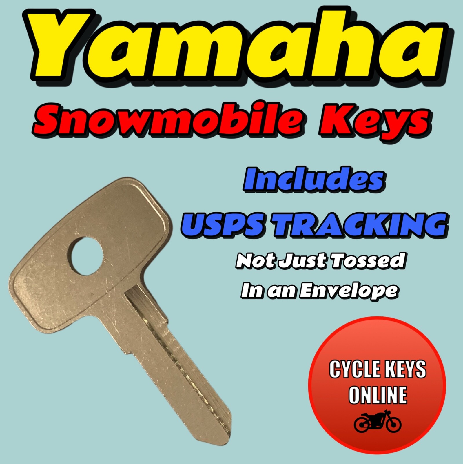 1970’s Yamaha snowmobile keys Cut to Code spare replacement key codes 615 – 627
