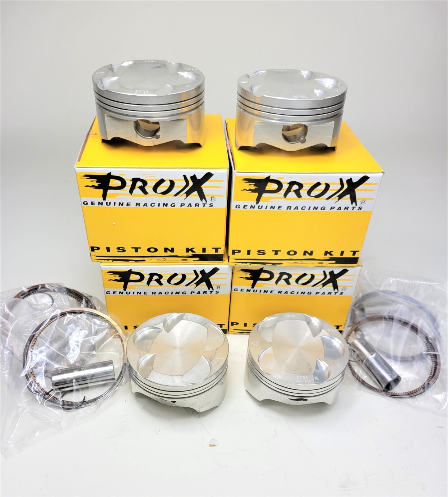 ProX SET OF 4 STD “A” Piston Kits Yamaha Snowmobile RX1 ’03-06 Fits 74mm NEW