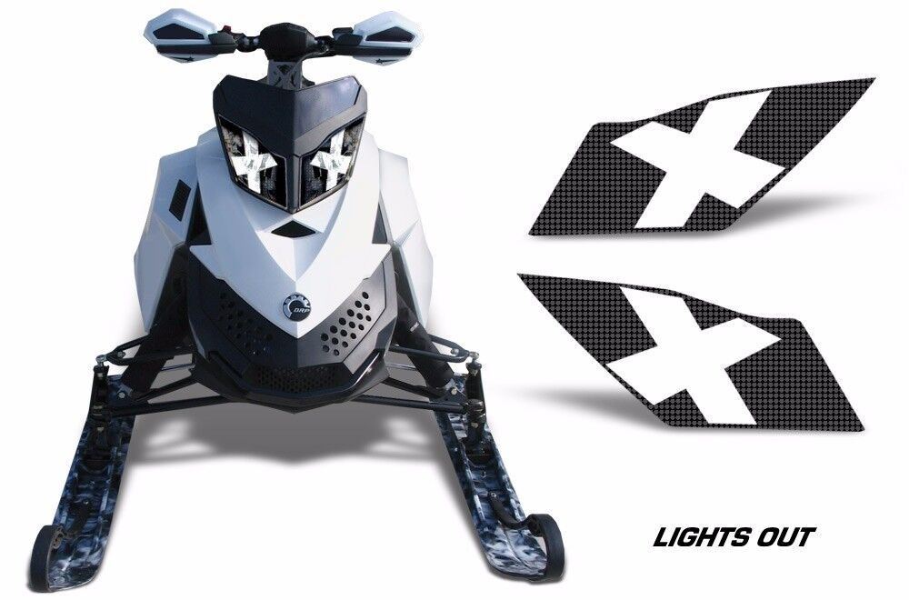 Headlight Eye Graphics Kit Decal For Ski Doo Rev XP 08-12 LIGHTSOUT