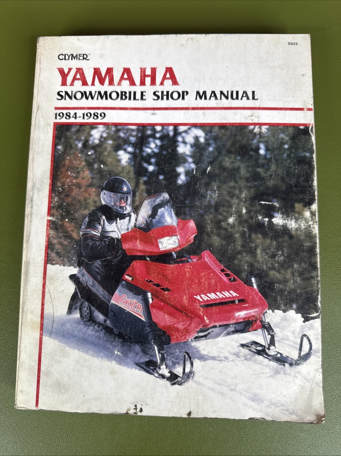 1984-1989 Clymer,  Yamaha Snowmobile Service Shop Repair Manual  S826