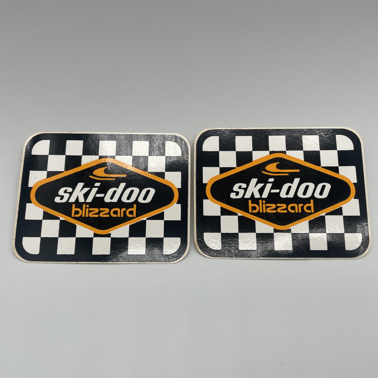 2 Ski Doo Blizzard Decals / Stickers NOS Vintage Snowmobile Ski Sled Winter 70s