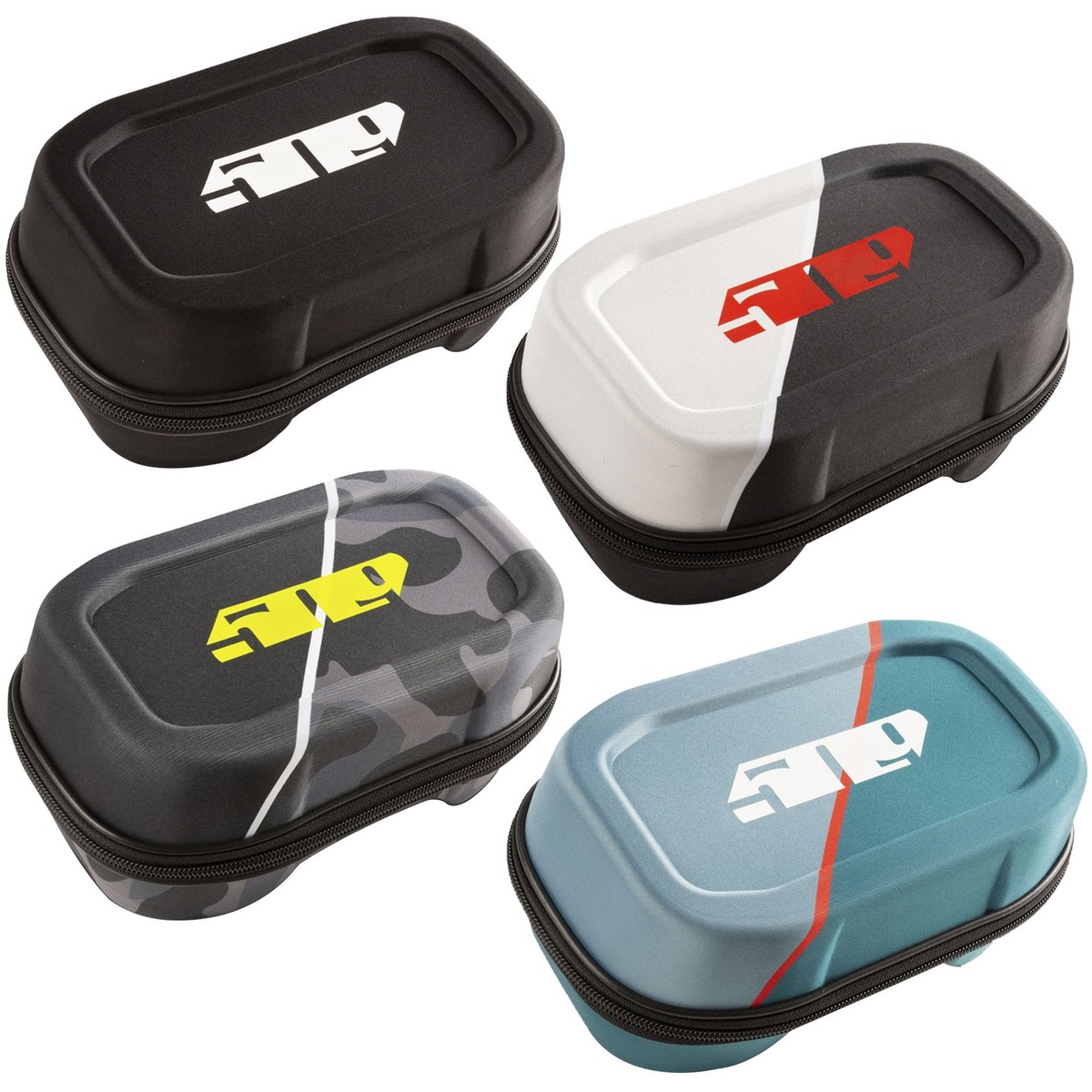 509 Goggle Hard Case 3 Lens Storage Pocket Durable Snowmobile Motorcross Gear