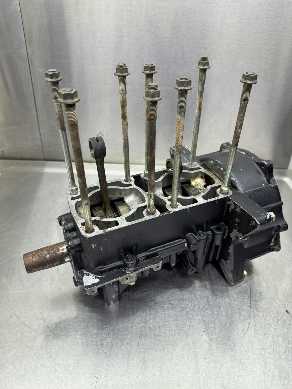 1976 – 1978 76 77 POLARIS TX 340   Vintage Snowmobile Crank Case Good Crankshaft