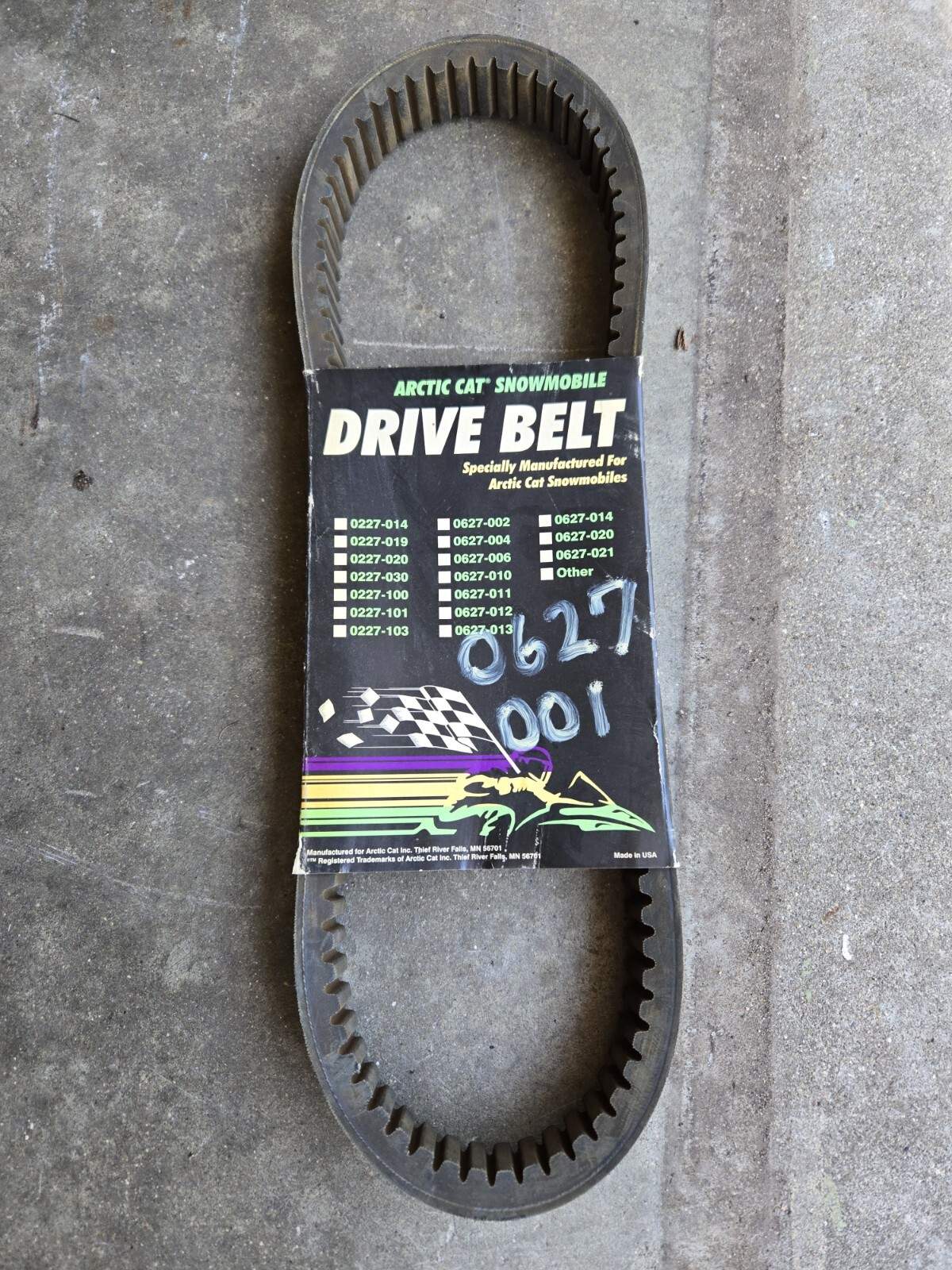 Arctic Cat Snowmobile Drive Belt 0627-001