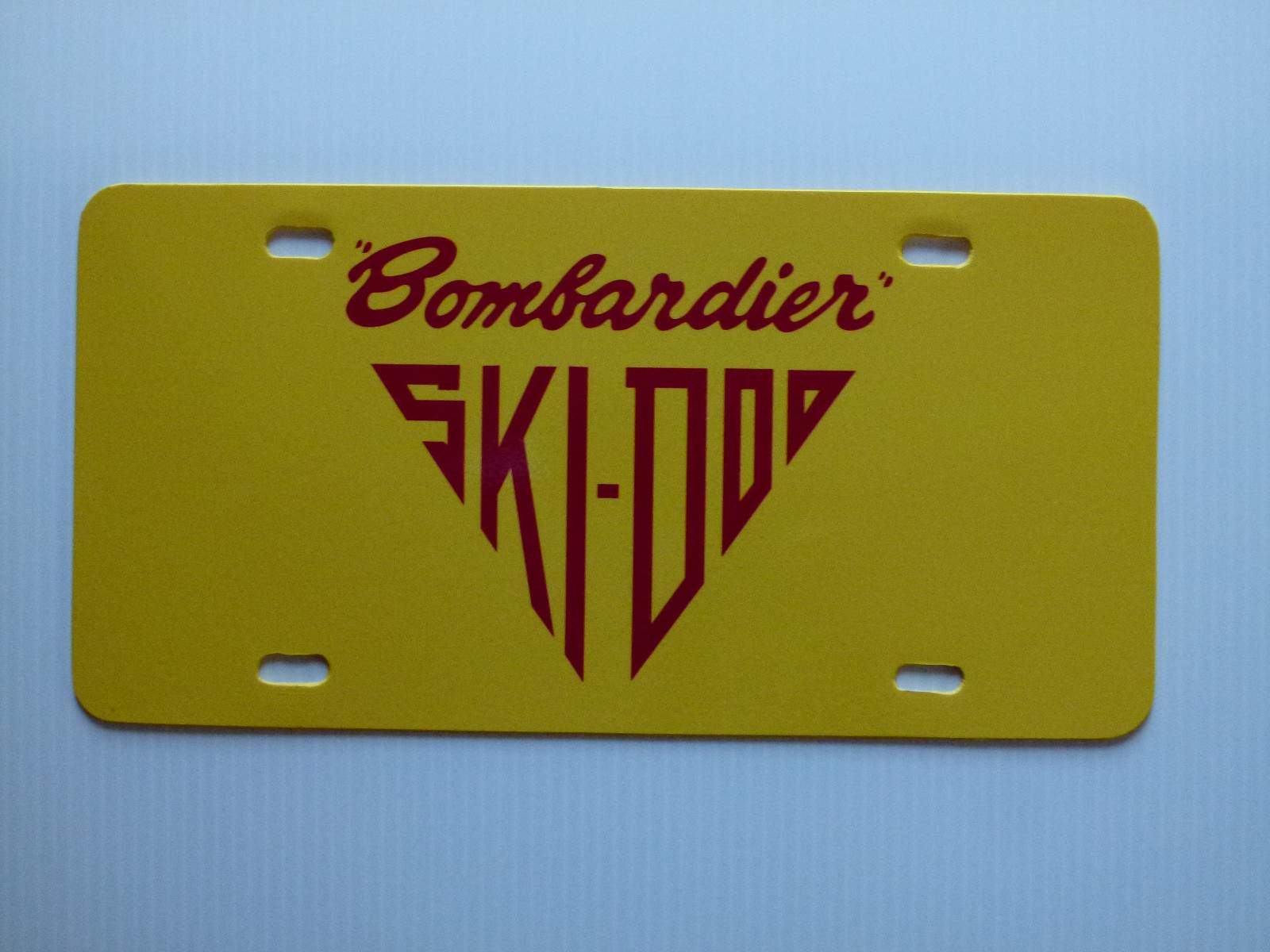 Vintage 60’s Ski Doo Bombardier Snowmobile Logo Novelty License Plate (101)