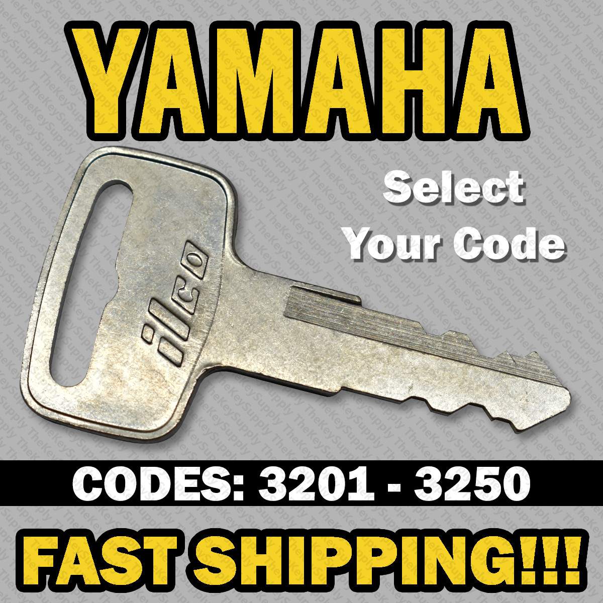 Yamaha Snowmobile Sled Key Cut to Your Code 3201 – 3250