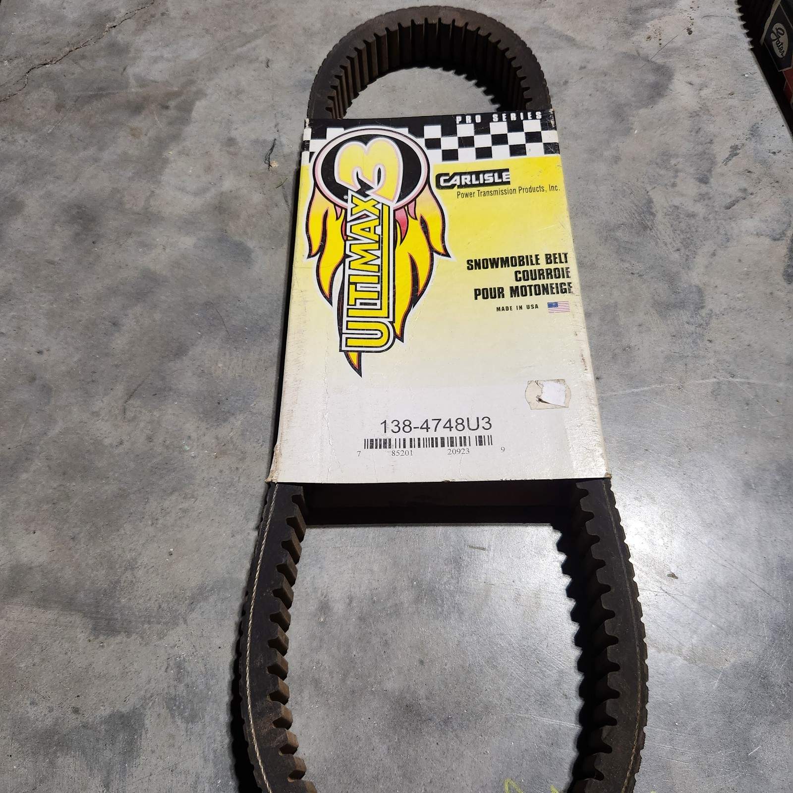 CARLISLE ULTIMAX PRO POLARIS SNOWMOBILE DRIVE BELT OEM 138-4748U3
