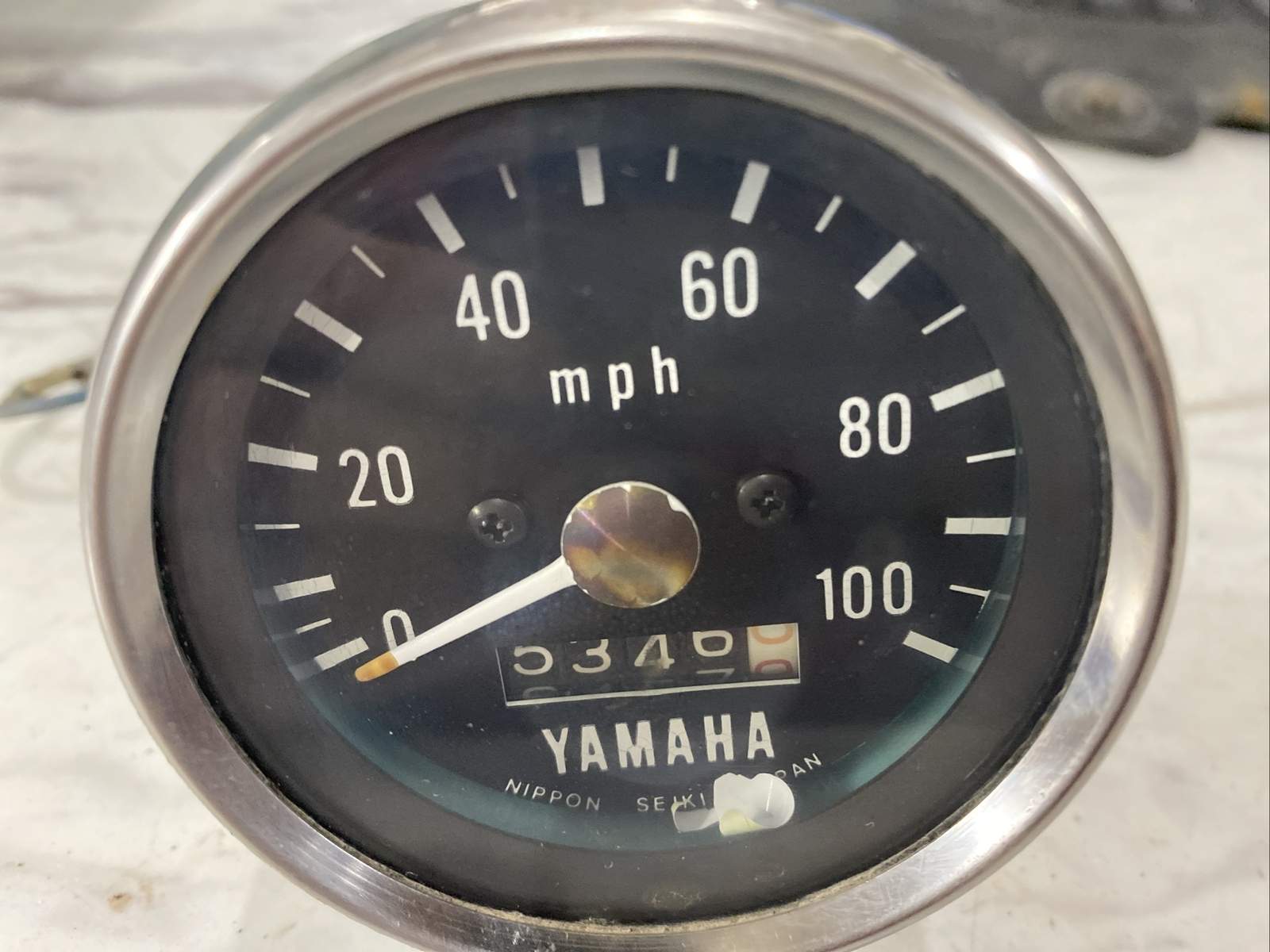1972 Vintage Yamaha Snowmobile 1973 GP433 GP 433 Speedometer gauge