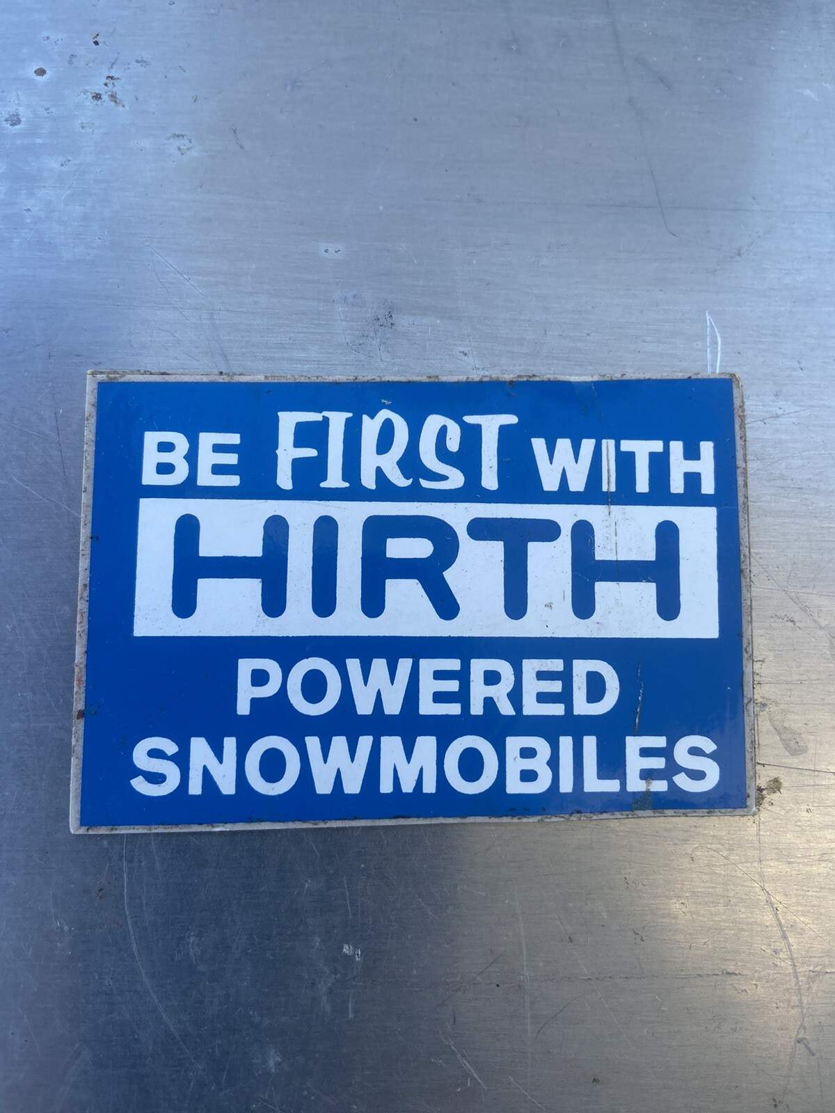 Vintage NOS 3” 1970’s Hirth Engines Snowmobile Racing Decal Sticker Engine