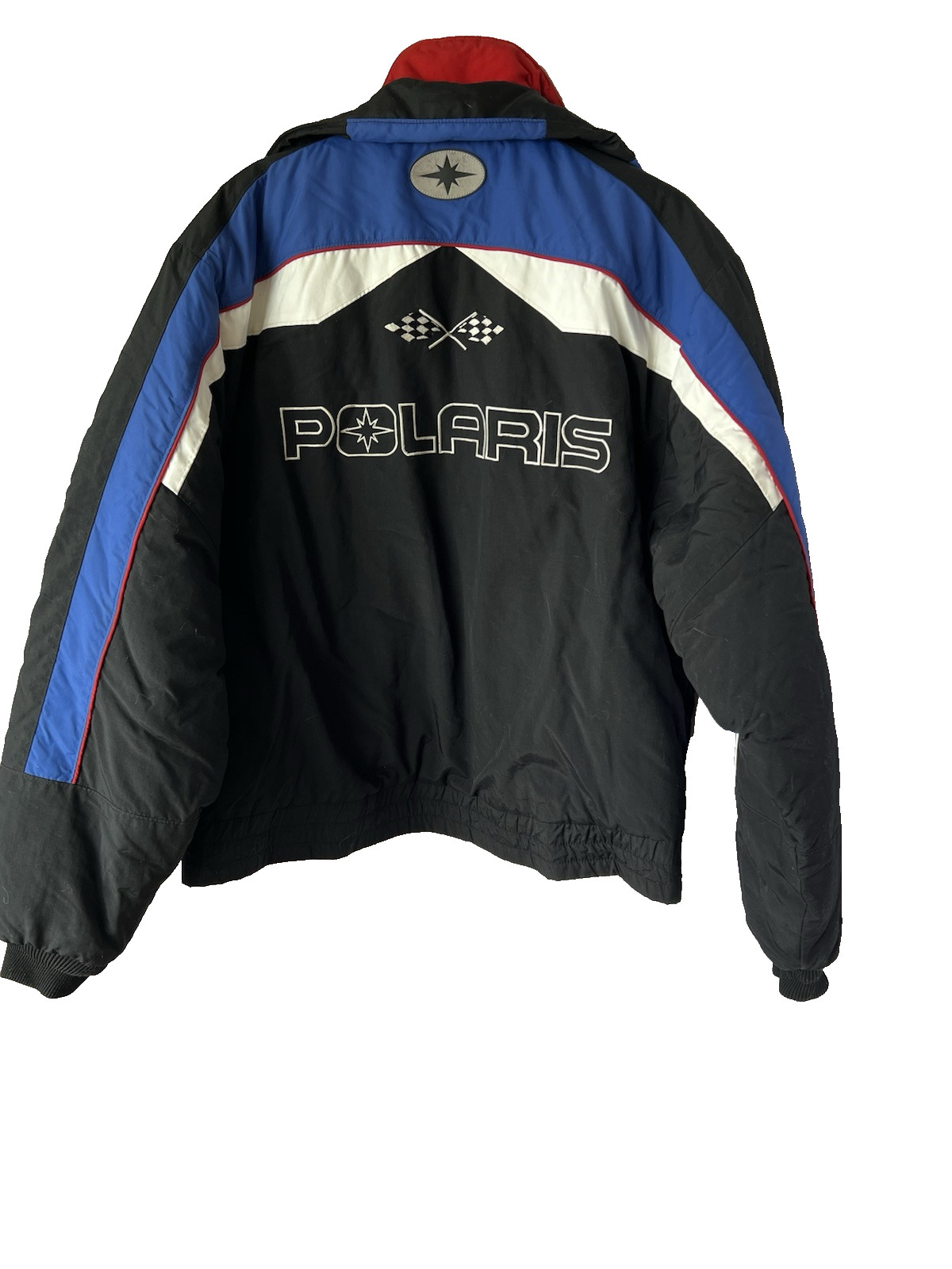 Polaris Snowmobile Jacket L Thermolite Plus Black Red Insulated Winter Ski Coat