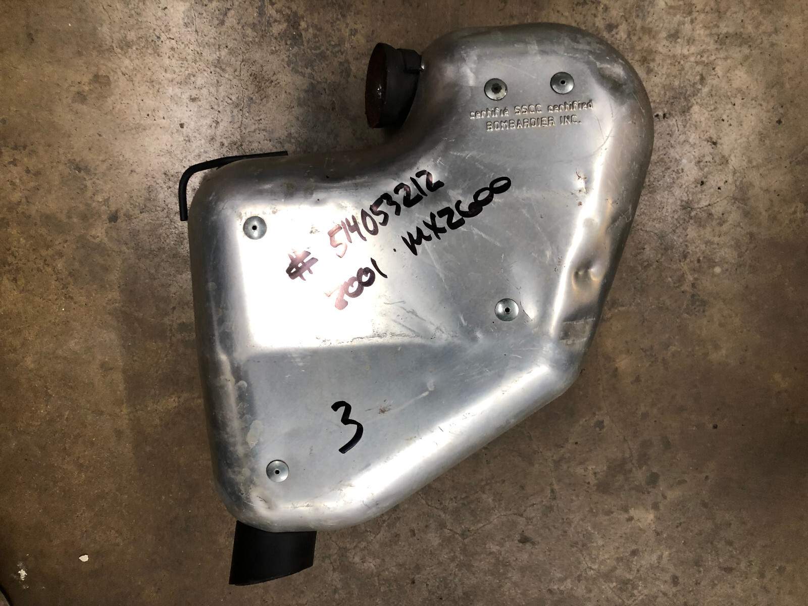 2001 Ski-Doo MXZ 600 OEM Formula Exhaust Silencer Muffler Pipe 01 02