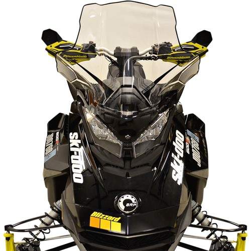 Powermadd Cobra Windshield-Mid-20in.-Black for 2019 Ski-Doo SummitxE-TEC 850 175
