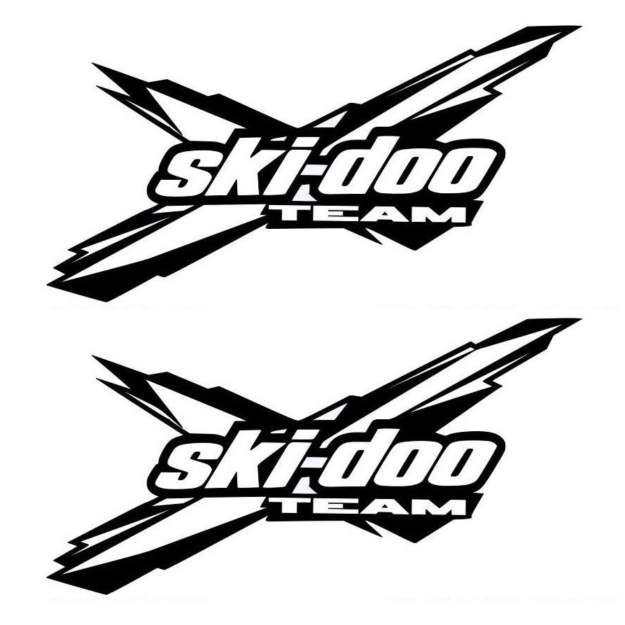 Ski Doo Decal Ski Doo Team X Vinyl Decal Ski Doo Trailer Snowmobile – Any Size
