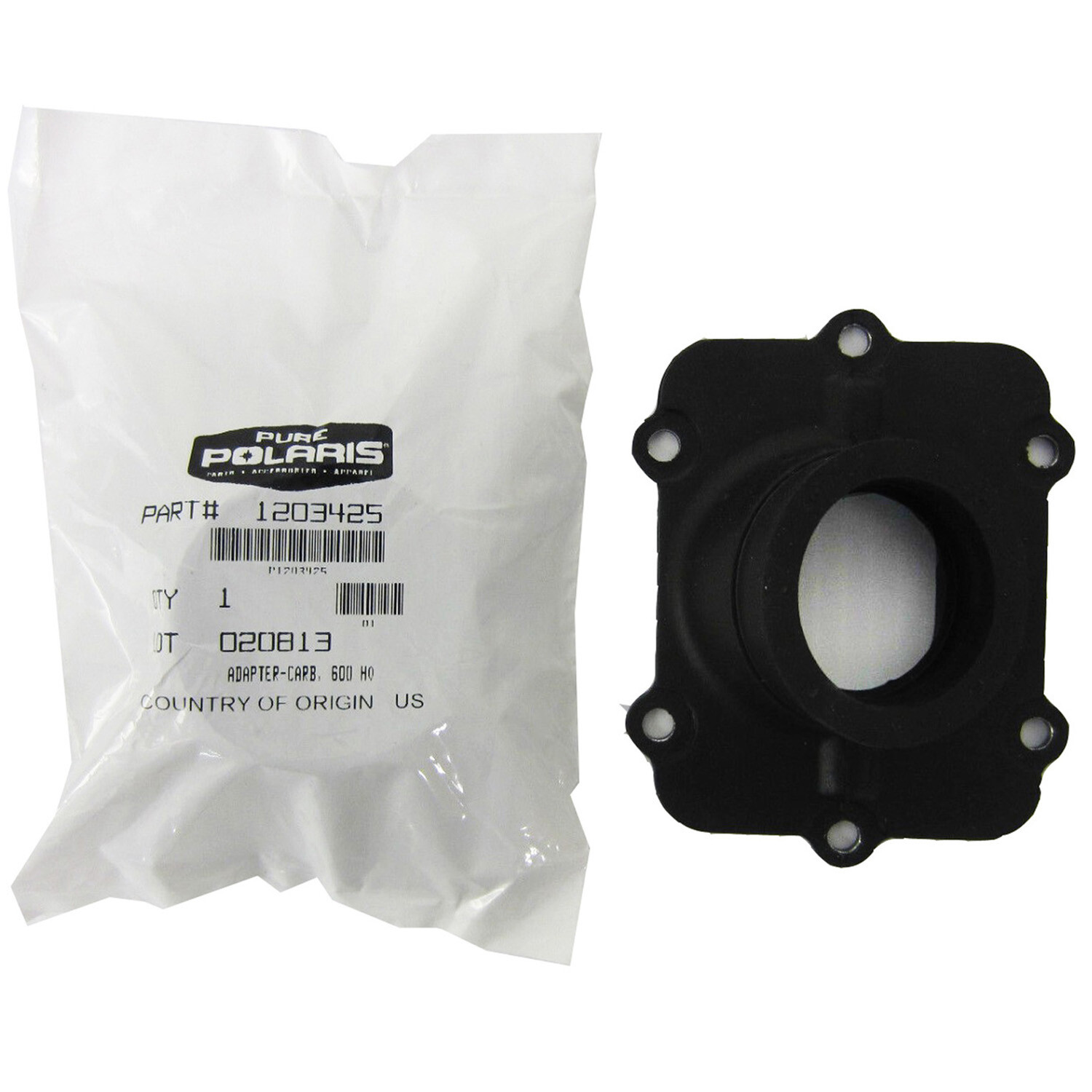 Polaris Snowmobile New OEM Carburetor Adapter, 600 H.O., 1253566, 1203425
