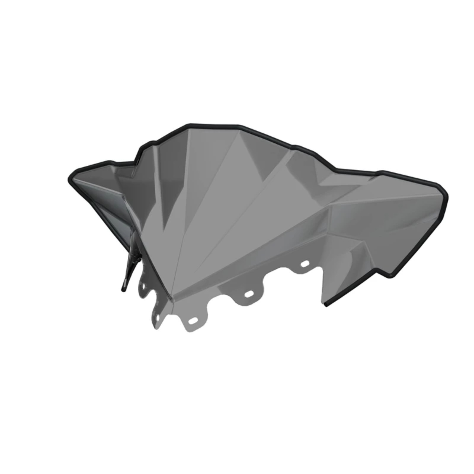 Polaris Snowmobile OEM Low Windshield, Dark Smoke, 2889405