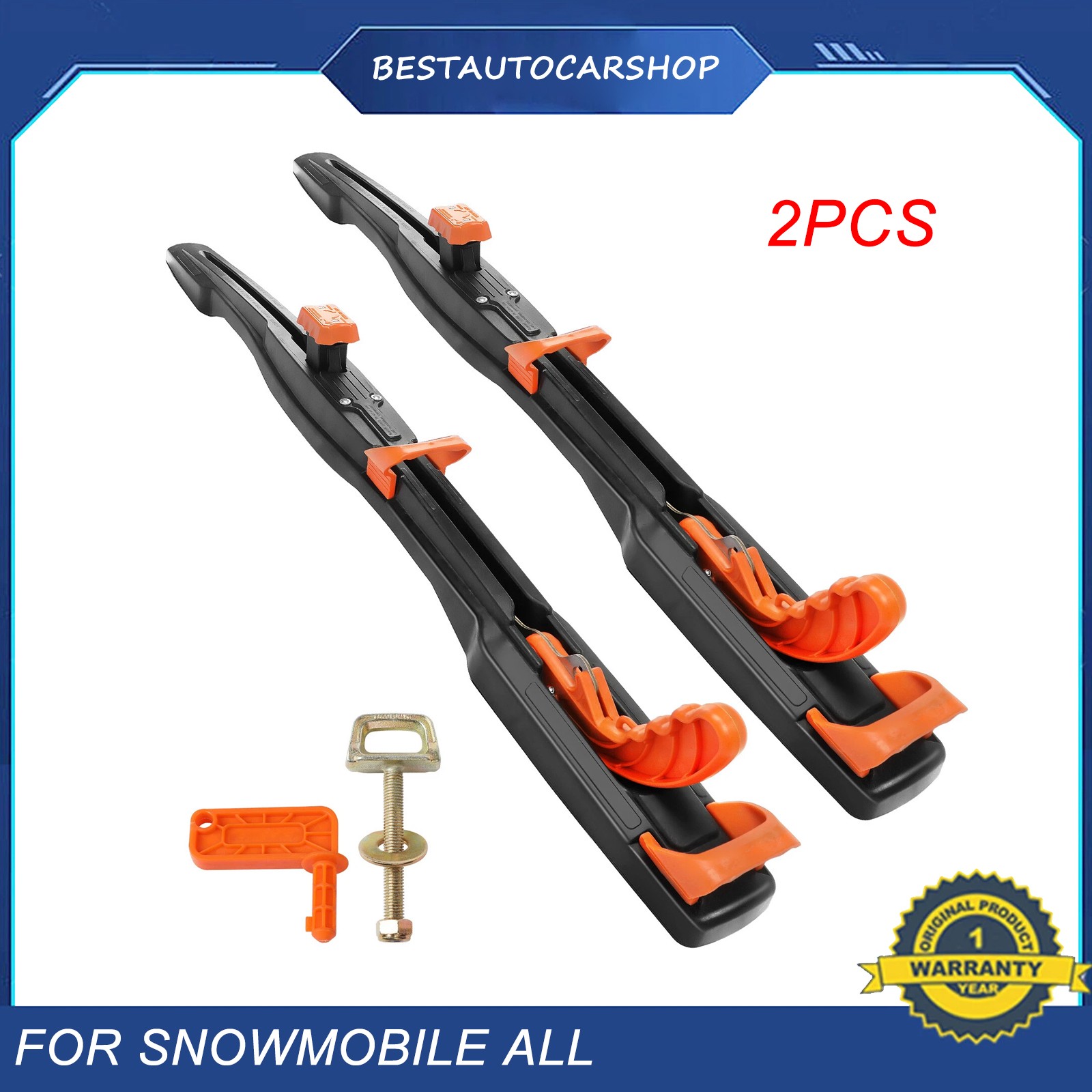 2 PCS Industries Super Clamp 2 Snowmobile/Sled Trailer Tie Down 1000 SC-FRONT-1