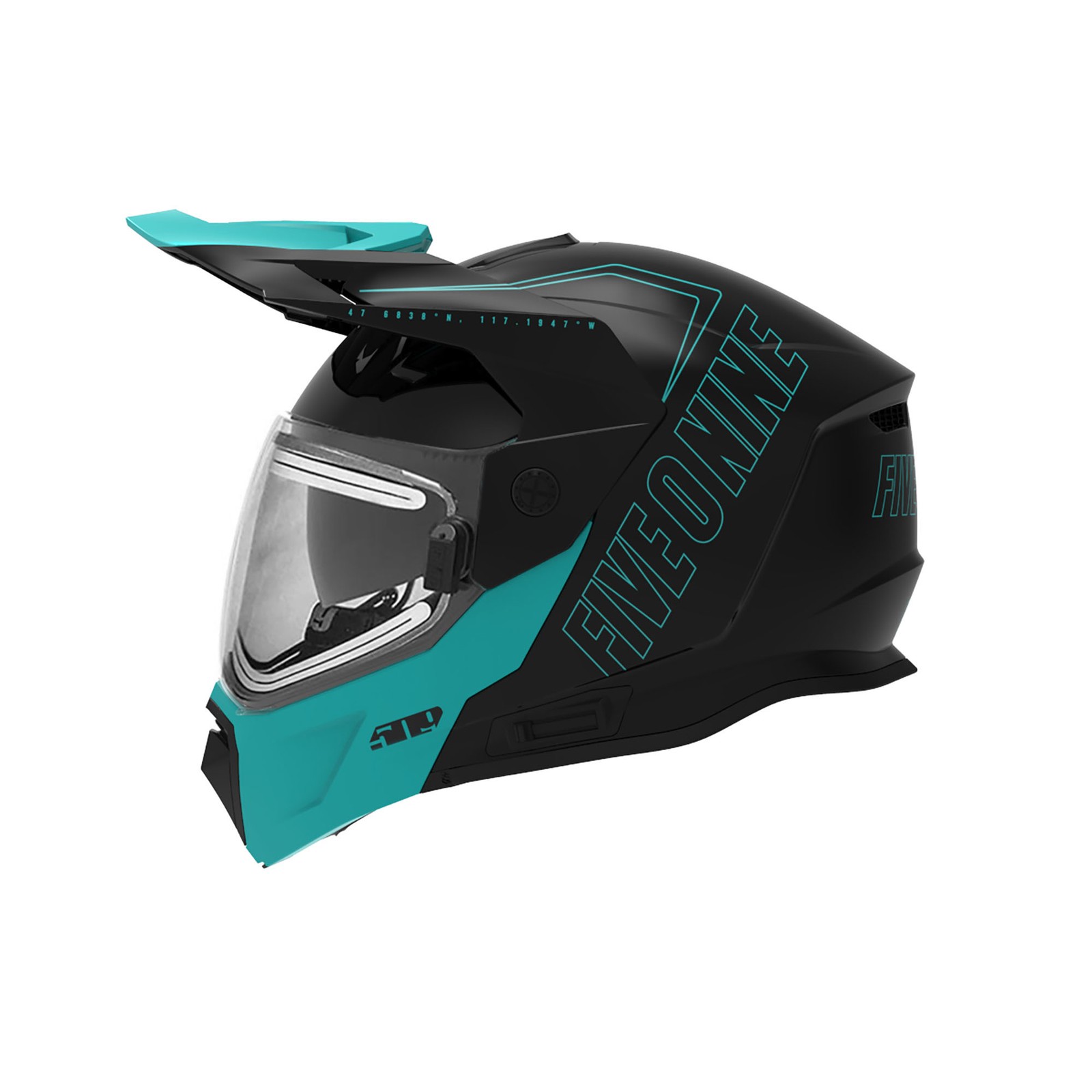 509 Delta R4 Ignite Snowmobile Helmet Fidlock Dual Pane Electric Shield Emerald