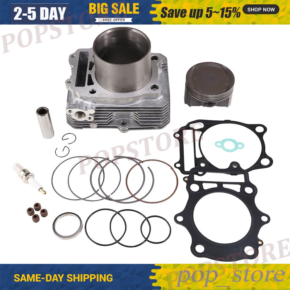 For 04-08 Artic cat 400 Manual Automatic Cylinder Jug Piston Top End Rebuild kit
