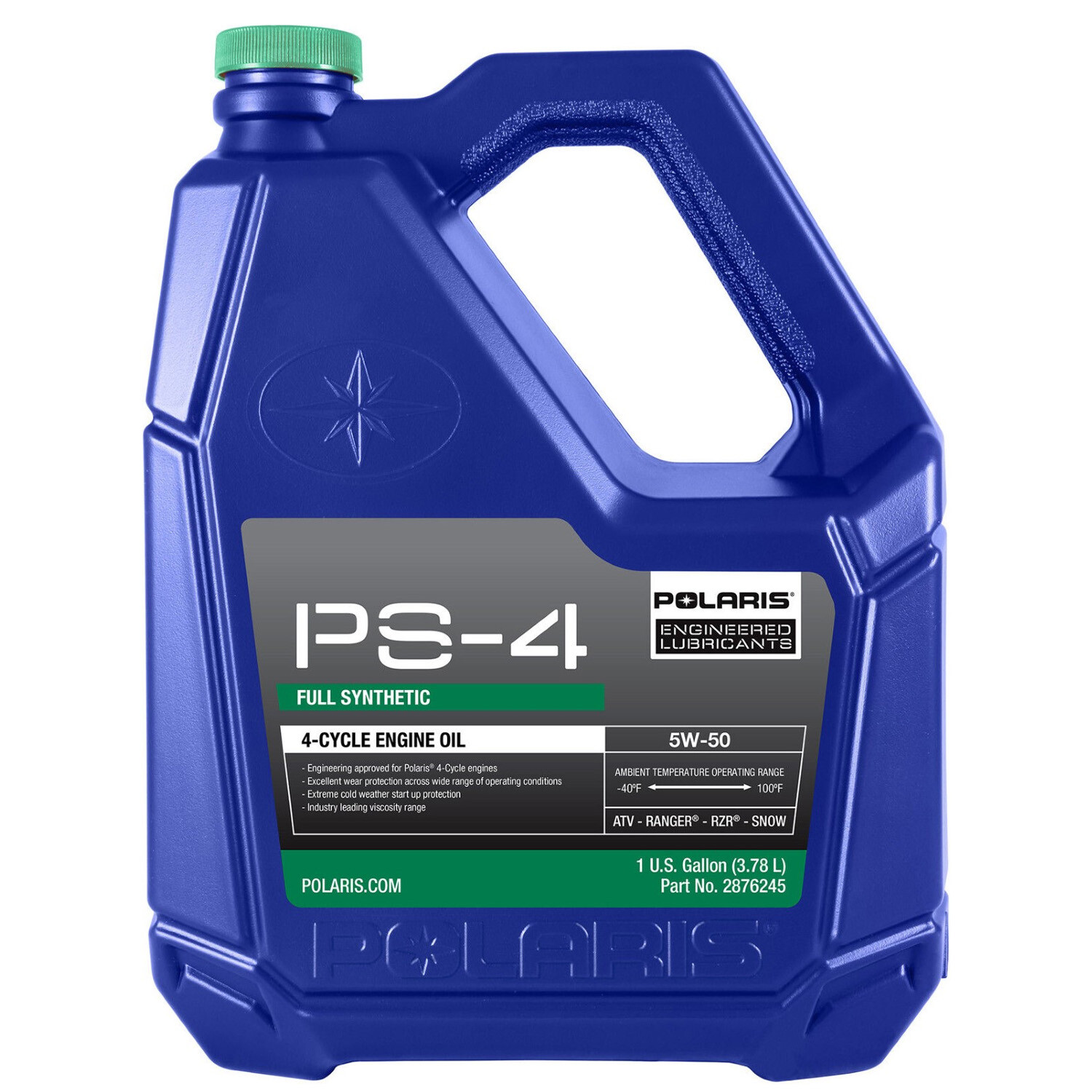 Polaris Factory ATV & Snowmobile 4-Cycle PS4 Plus Synthetic Oil Gallon 2876245