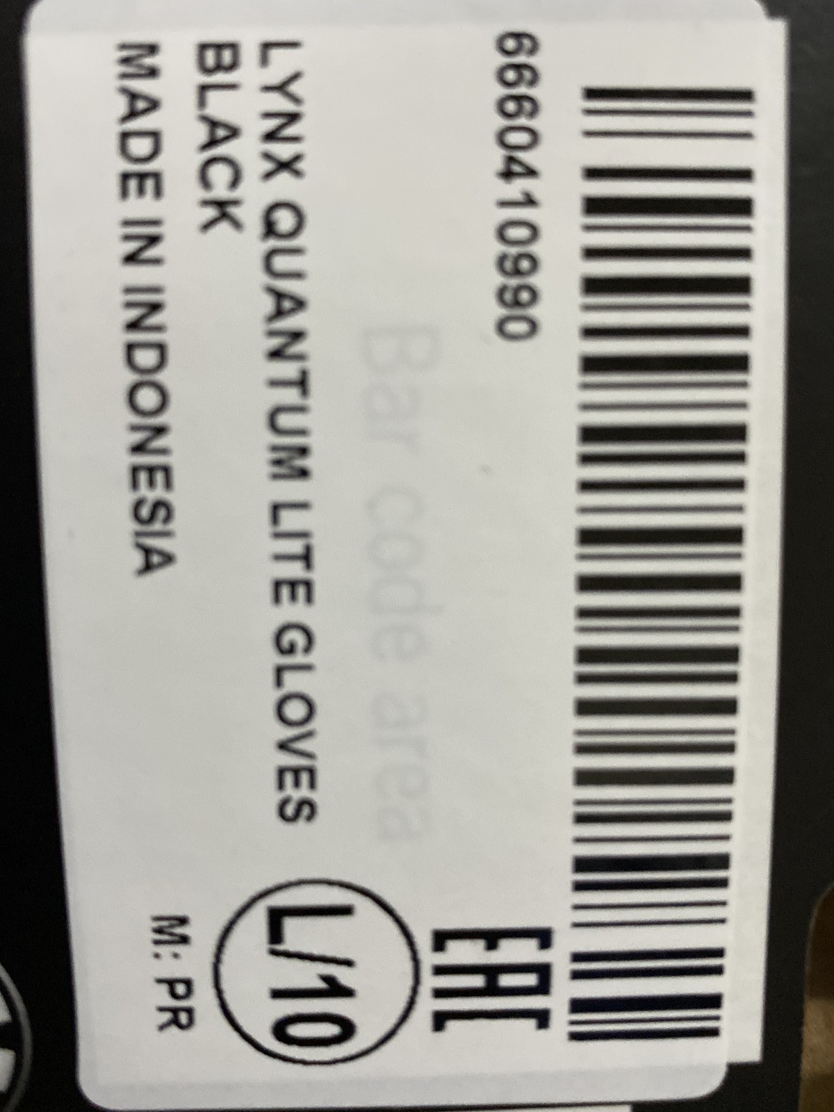 Genuine BRP 6660410990 – LYNX QUANTUM LITE GLOVES UNISEX L