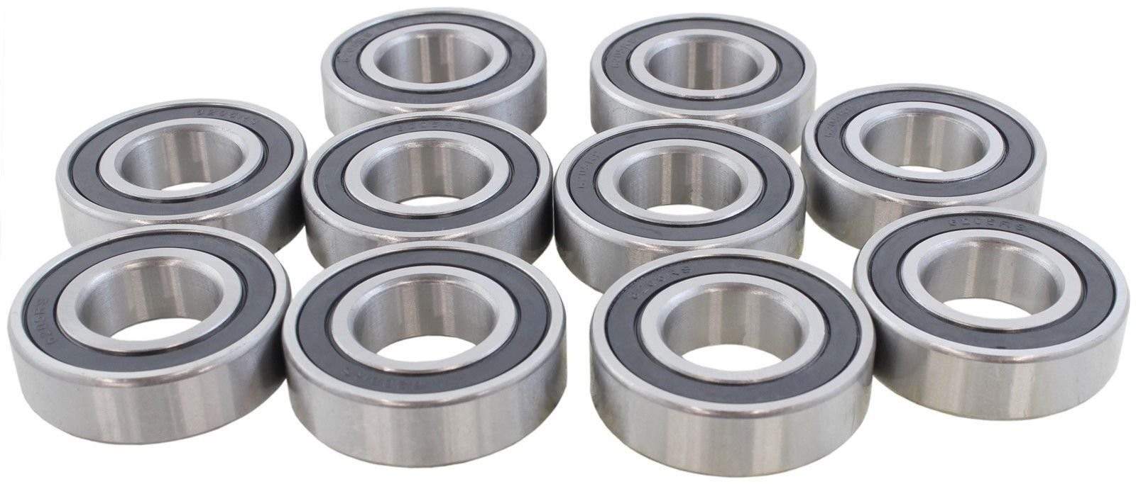 New 10 Pack of Sealed Bearings Artic Cat Ski-Doo Polaris Snowmobiles 25x52x15