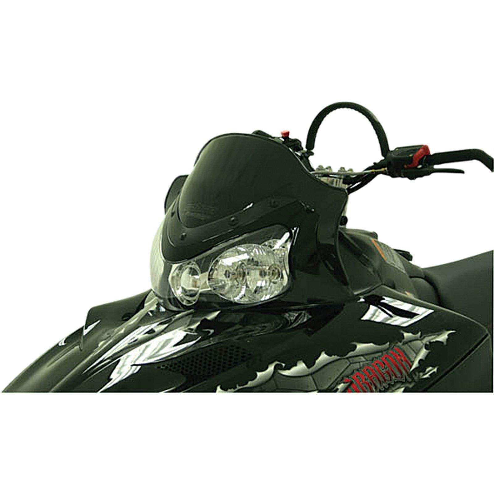 Powermadd Cobra Windshield – 11.5″ – Low – Black for Polaris – Snowmobile 11922