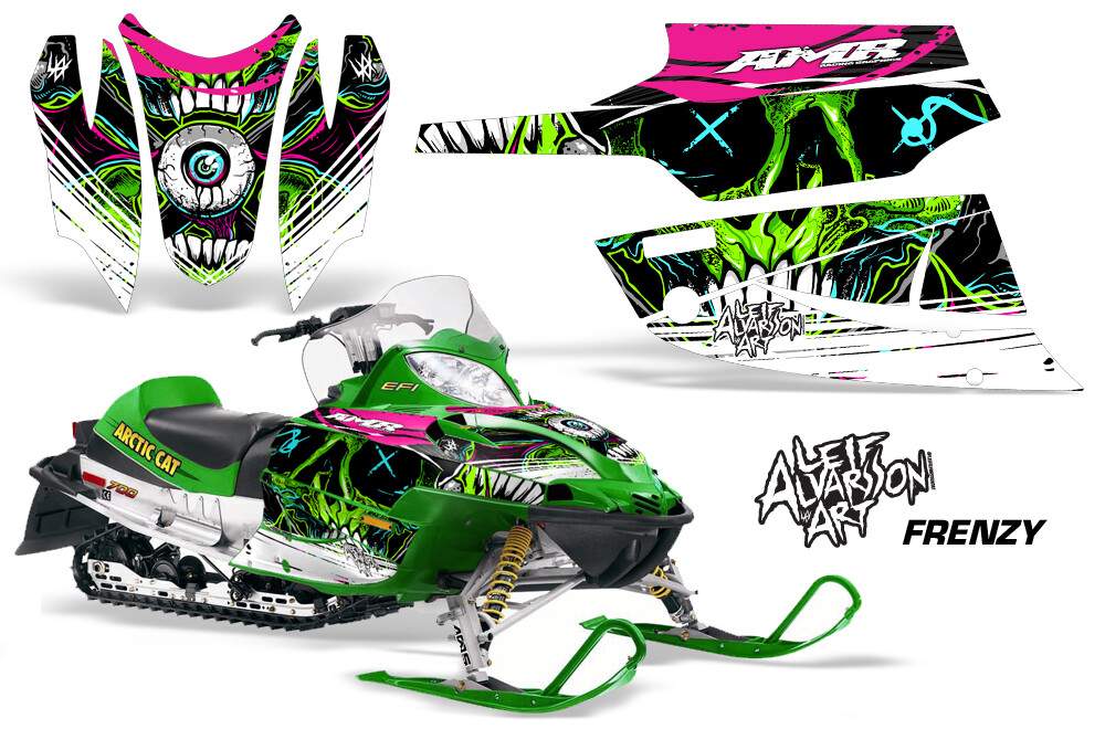 Sled Graphic Stickers Decals For Arctic Cat Firecat/Sabercat 2003-2006 FRENZY G
