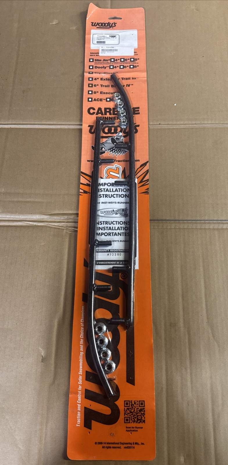 Woodys – TYV4-6350 – Trail Blazer IV Flat-Top Carbide Runners Yamaha Snowmobile