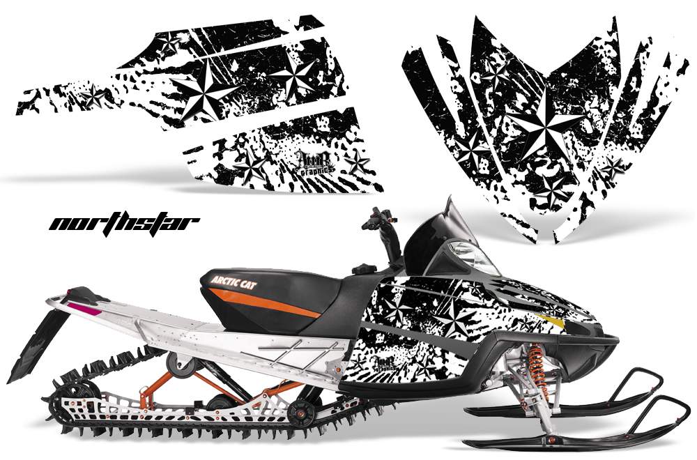 Snowmobile Graphics Decal Sticker For Arctic Cat M Series 07-11 NORTHSTAR W