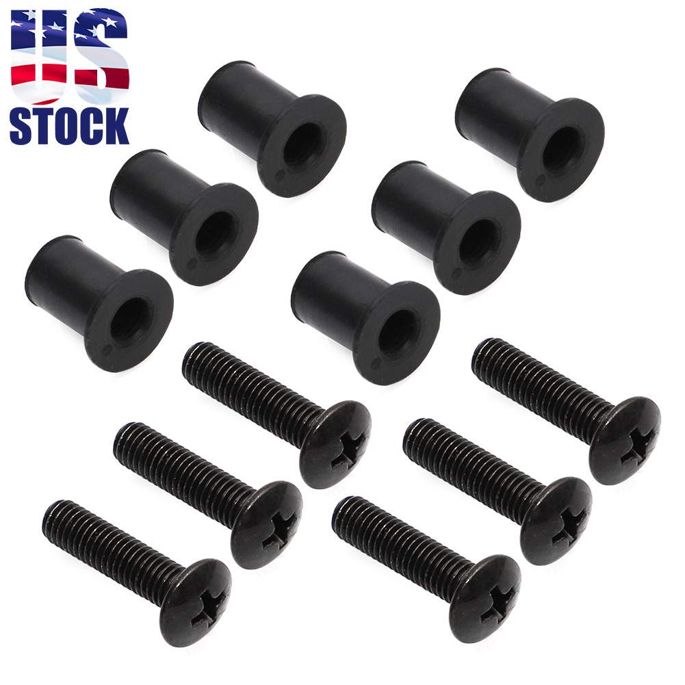 For YAMAHA Snowmobile 90150-05024-00 Windshield Screws Rubber Nuts Rebuild Set